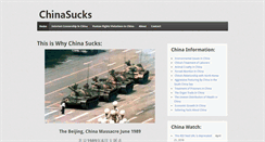 Desktop Screenshot of chinasucks.net