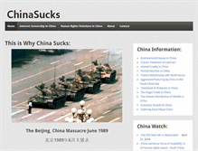 Tablet Screenshot of chinasucks.net